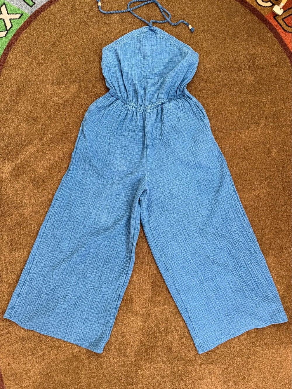 aerie Kids Light Blue Gauze One-Piece Jumper